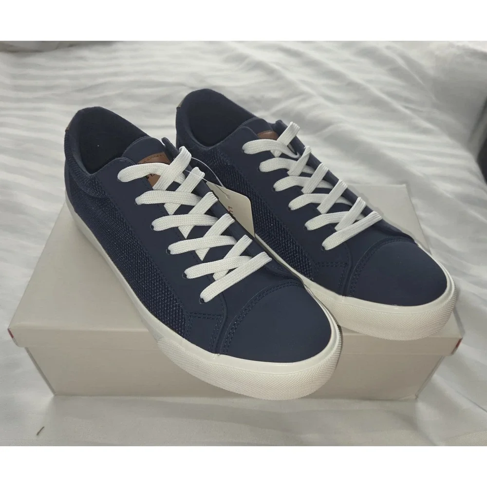 Lucky Brand Mens Navy Blue Mesh Low Top‎ Sneakers Navy  New Size 9